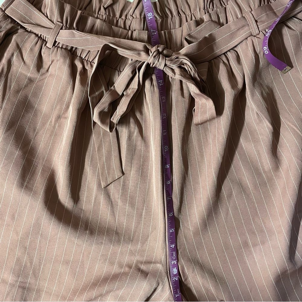 Charlotte Russe+ Pink Striped Cuffed Hem Trousers NWT Size 3X - Picture 5 of 15